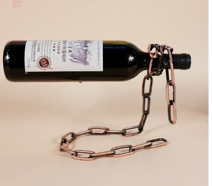 Metal Chain Hanging Wine Rack – Navi Collective